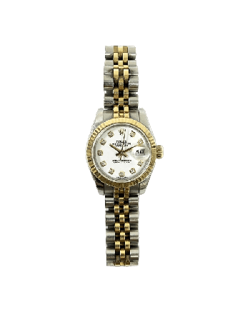 Rolex Datejust 179173 White Diamond Dial Apr 2015