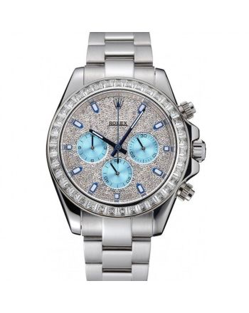 Rolex Cosmograph Daytona Diamond Dial Stainless Steel Case And Bracelet 1454251